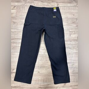 Caterpillar Womens Black canvass Straight Leg Pants carpenter work workwear CAT